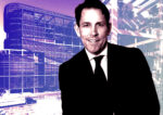 Skanska USA's Richard Kennedy along with renderings of 1727-1829 E. Sacramento Street (Skanska)
