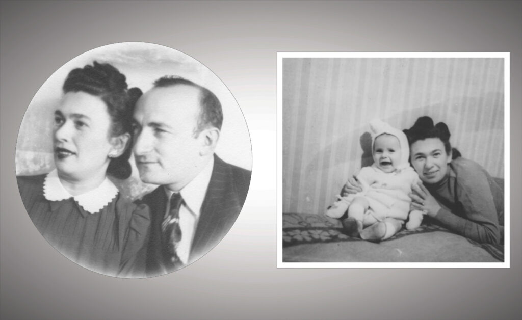 Sam Zell with his parents, Rochelle and Bernard Zell